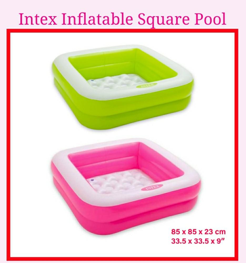 small square inflatable pool