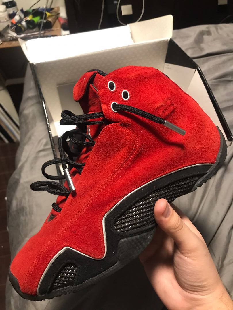 Jordan 21 red suede cheap