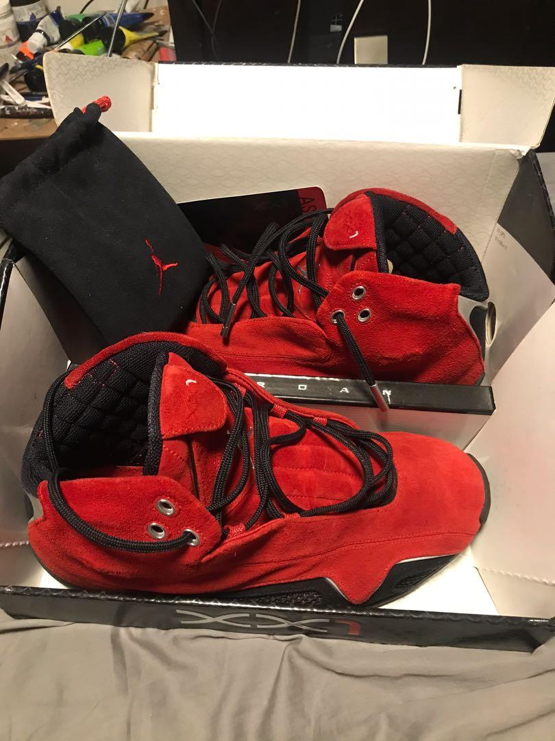 Jordan 21 og red suede sale