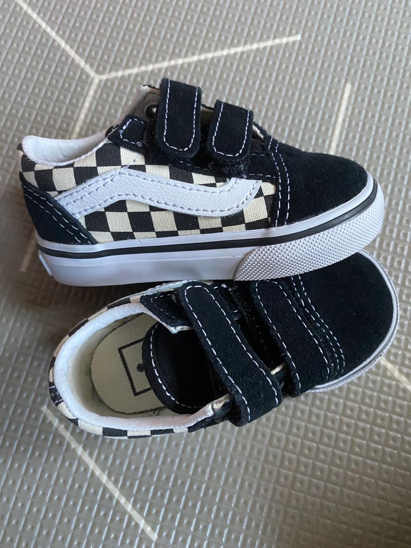 vans checkered kids shoes