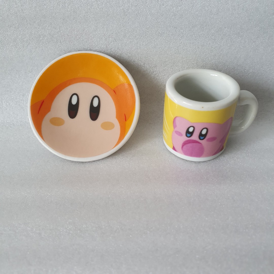 Kirby Mini Plate & Mug Set (Gachapon), Hobbies & Toys, Toys & Games on