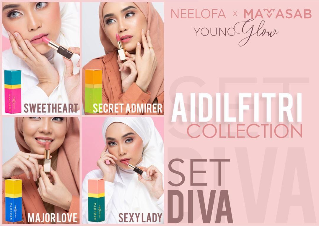 set lipstick neelofa