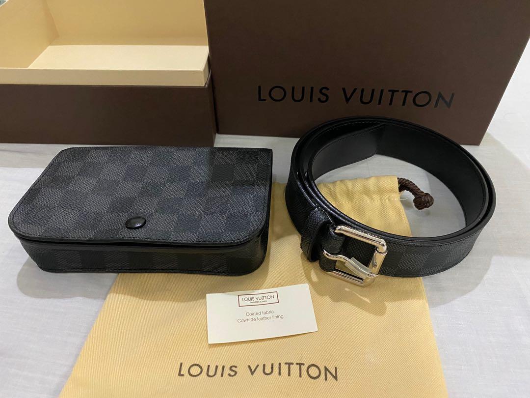 Louis Vuitton Ceinture Pochette Waist Bag Damier Graphite