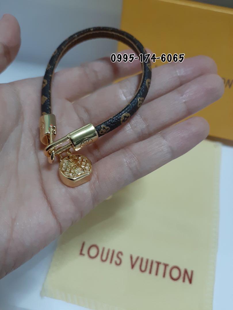 Louis Vuitton, Jewelry, Louis Vuitton Tribute Bracelet Monogram Canvas  With Metal Brown