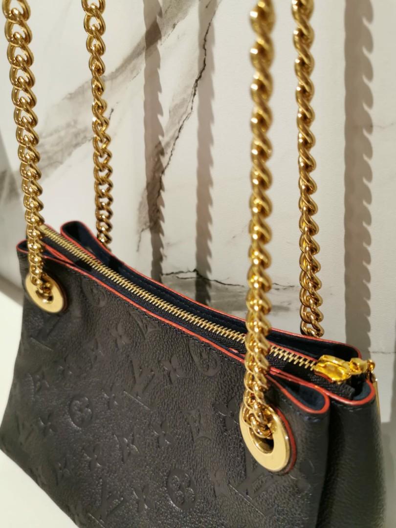 Louis Vuitton Surene BB Monogram Empreinte Chain Shoulder Bag Marine Rouge