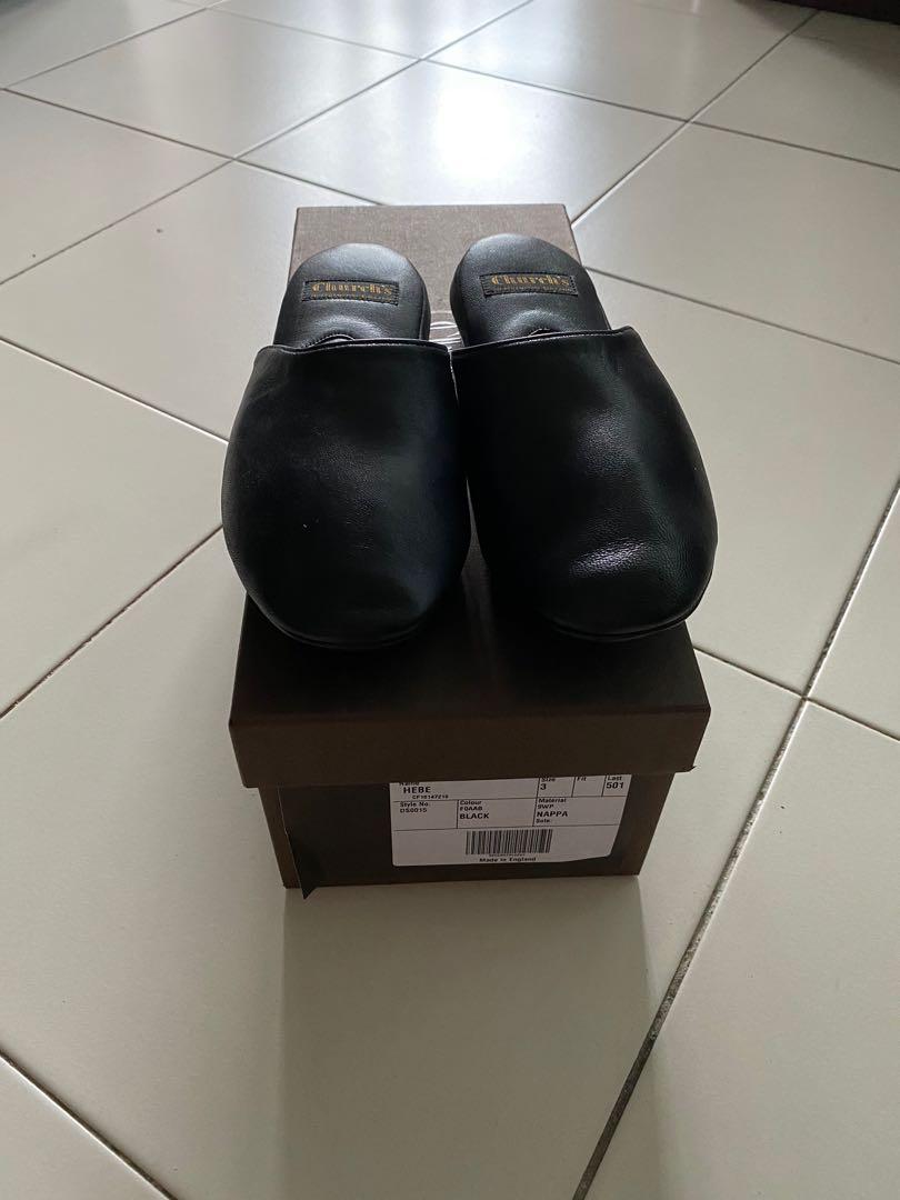 Ladies leather house slippers store