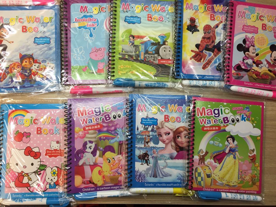 Magic water pen colour book frozen pony thomas, Hobbies ...