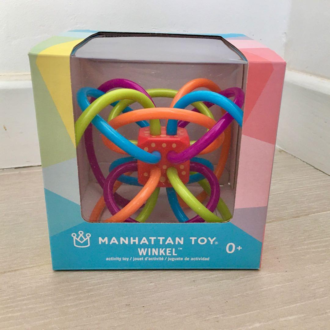 manhattan toy winkel rattle and sensory teether toy
