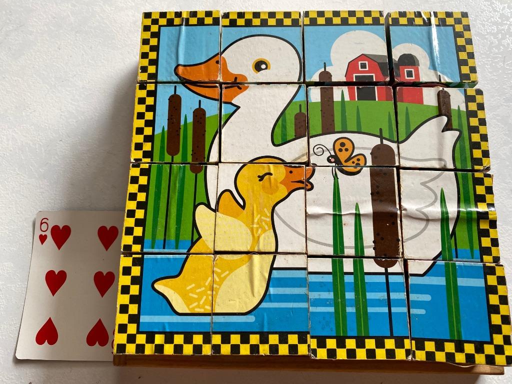 Melissa & doug farm cube puzzle top