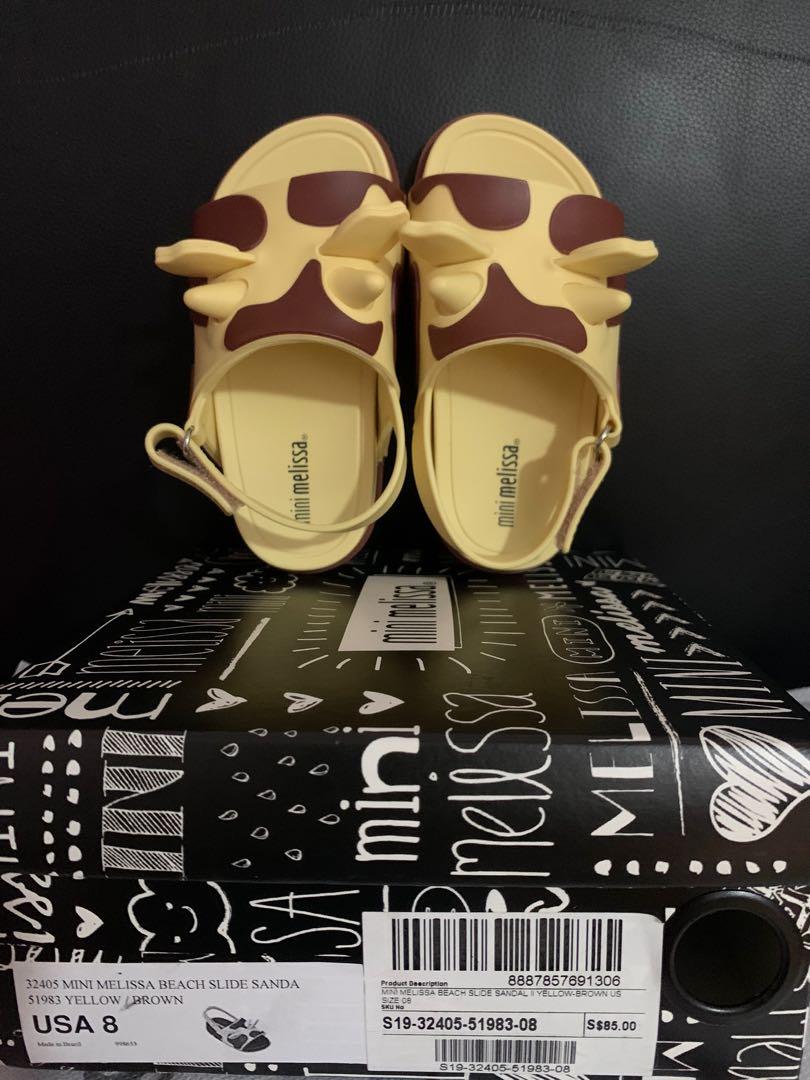 Mini Melissa Beach Slide Sandal Giraffe