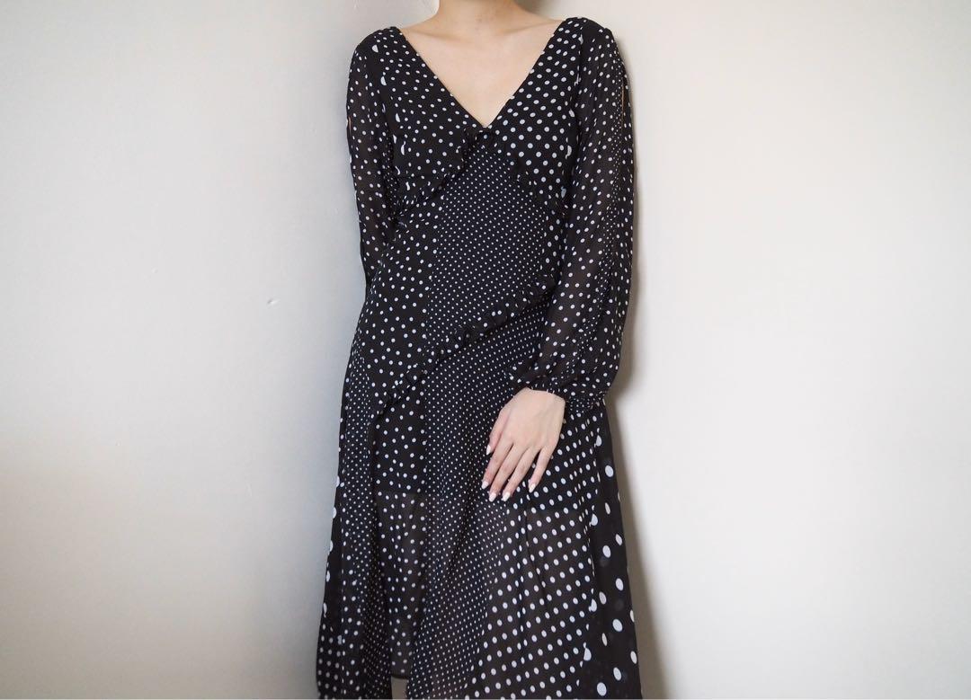 miss selfridge polka dot maxi dress