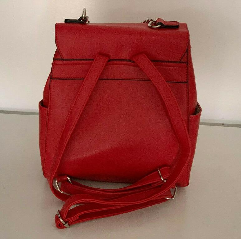 NEW NINE WEST YASMINA RED TRAVEL SCHOOL LEATHER BACKPACK BAG PURSE Women s Fashion Bags Wallets Backpacks on Carousell