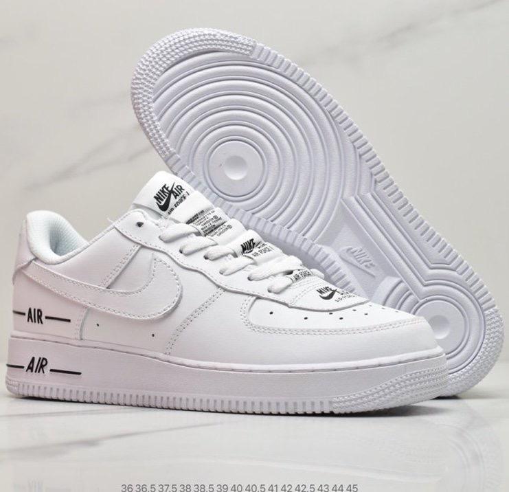 Nike Air Force 1 Low Double Air White Black, Men's Fashion, Footwear,  Sneakers on Carousell