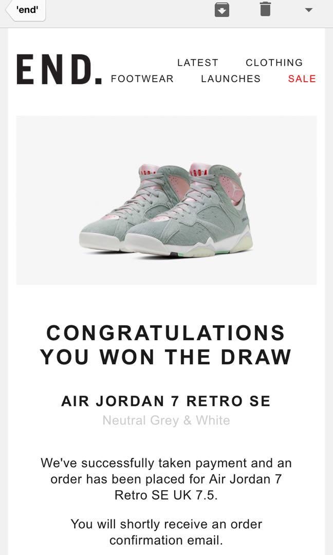 Nike Air Jordan 7 Retro Se Hare Men S Fashion Footwear Sneakers On Carousell