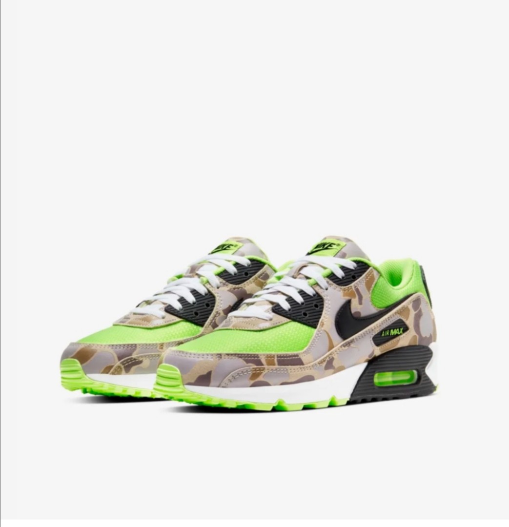 air max 90 green and white