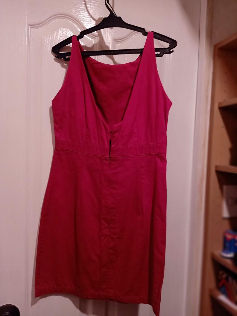 purple office dress