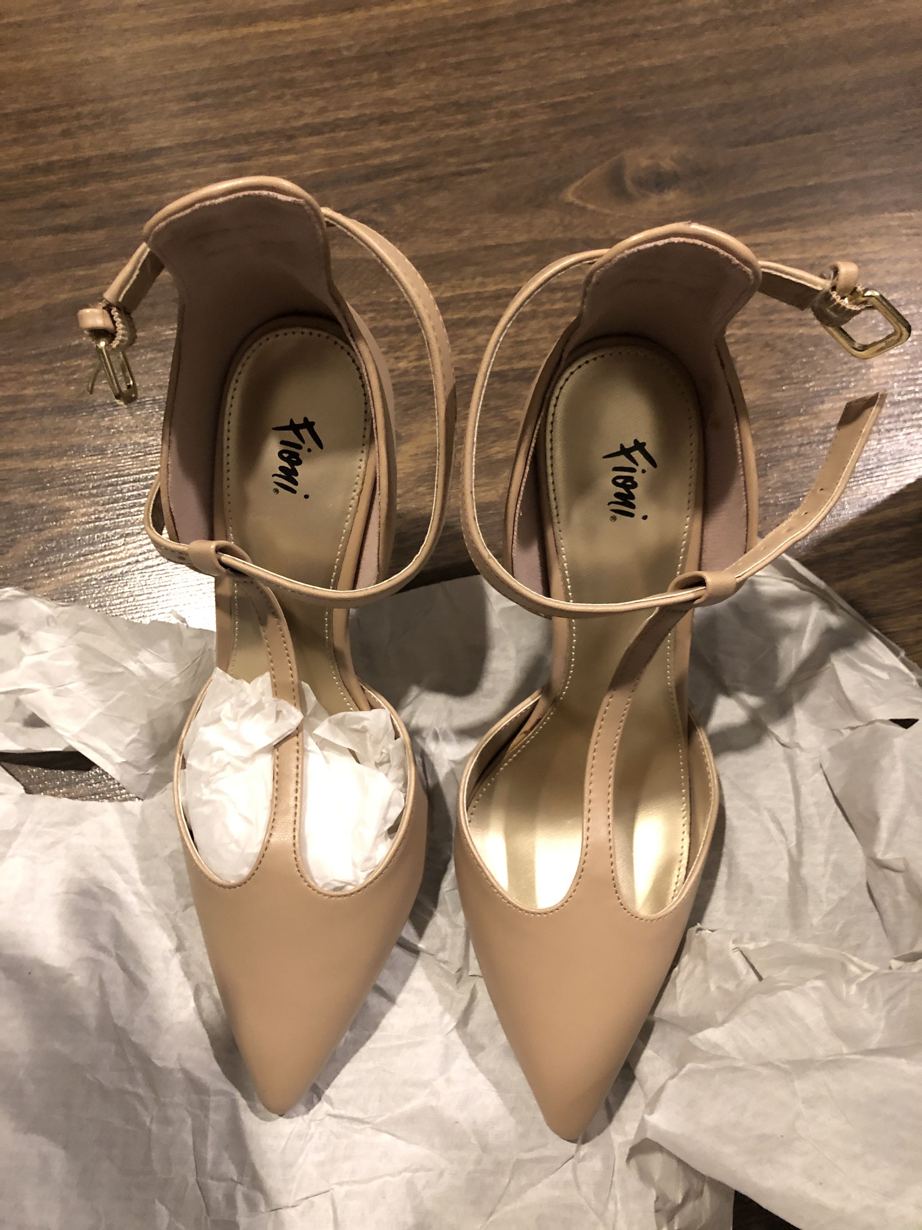 beige heels payless