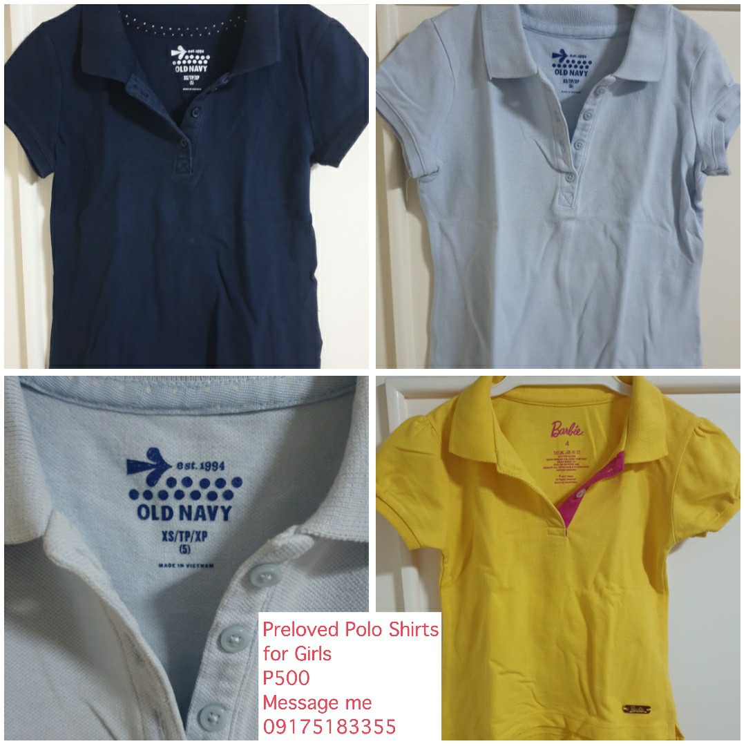 maong polo shirt for girl