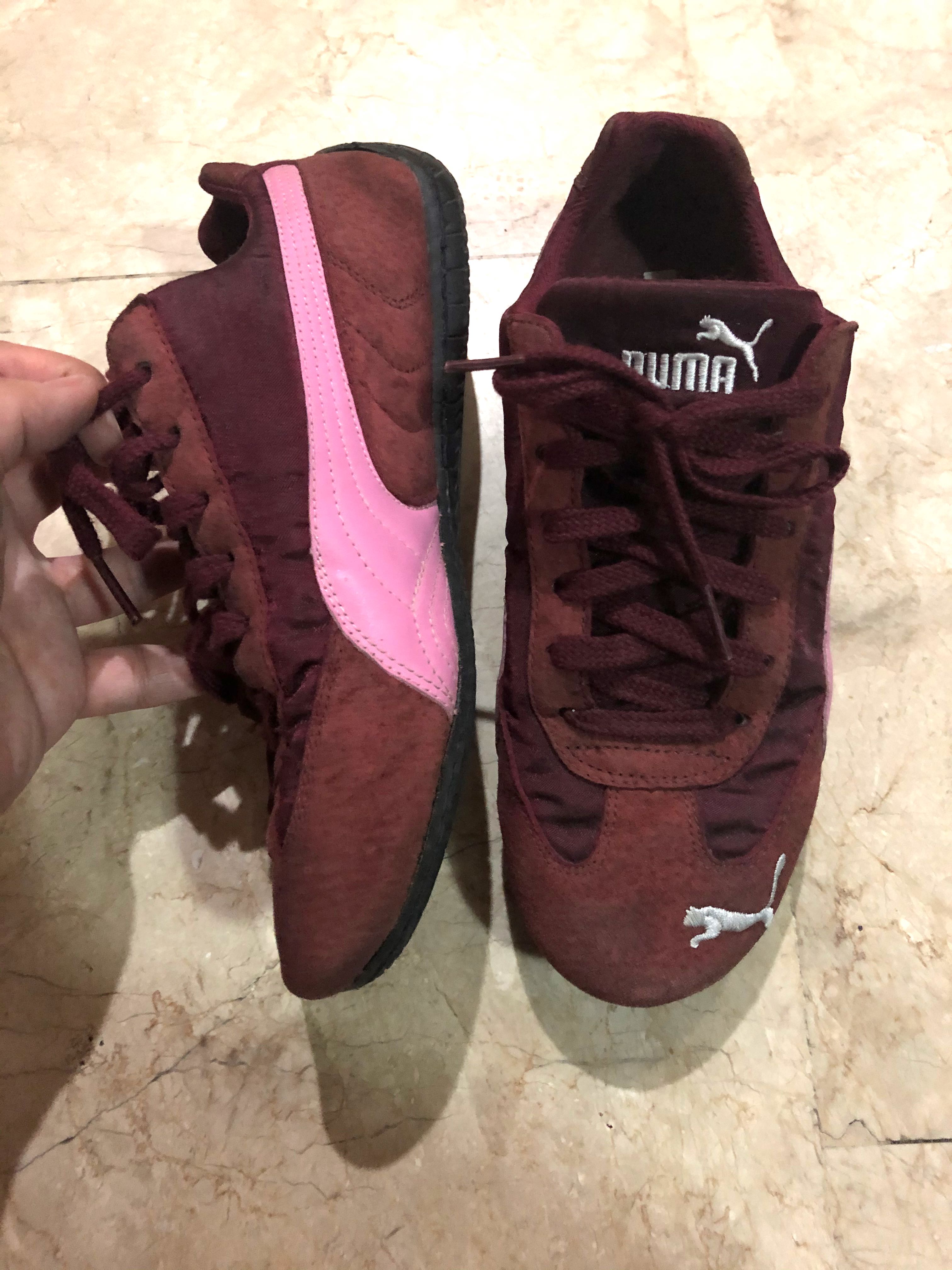 maroon puma sneakers
