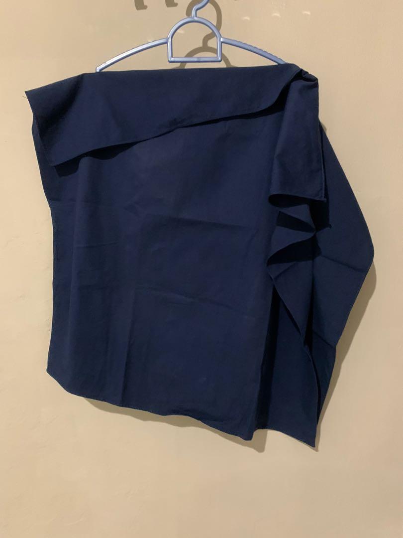 Shop At Velvet Top Biru Tua Fesyen Wanita Pakaian Wanita Atasan Di Carousell