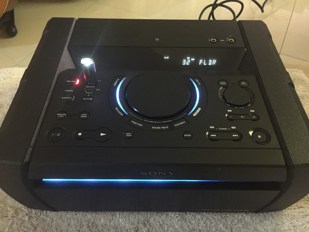 Sony home audio system shake x3d top