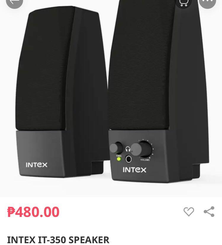 Intex 350w speaker clearance