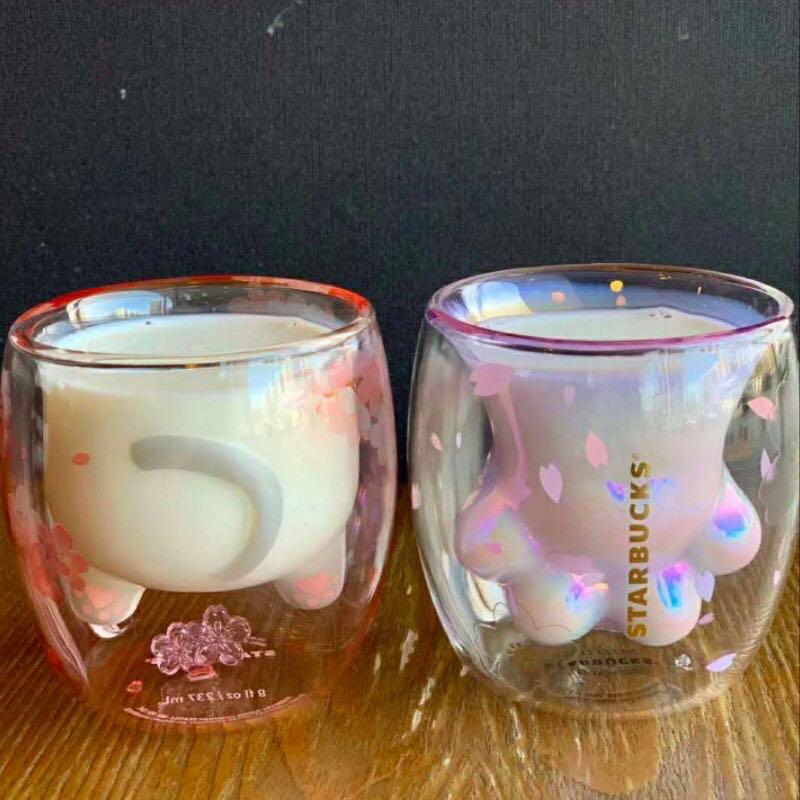 forseelser indlæg himmel Starbucks 2020 Limited Edition - Sakura Cat Paw Cup / Cat Tail Cup,  Furniture & Home Living, Kitchenware & Tableware, Water Bottles & Tumblers  on Carousell