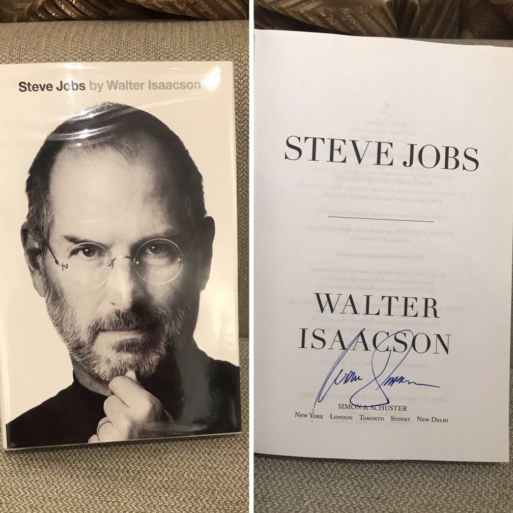 Steve Jobs Book Signed by Walter Isaacson, Hobbies & Toys, Books