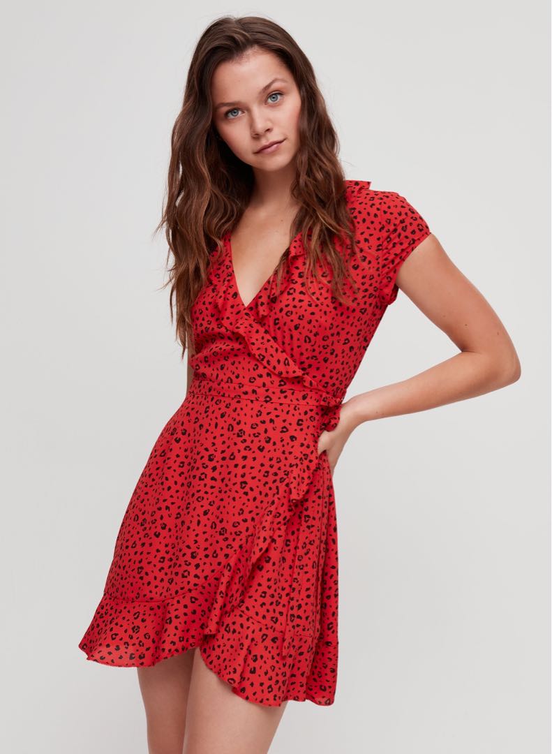 Sunday Best Savoy Dress Aritzia Ruffled Wrap Dress Women s