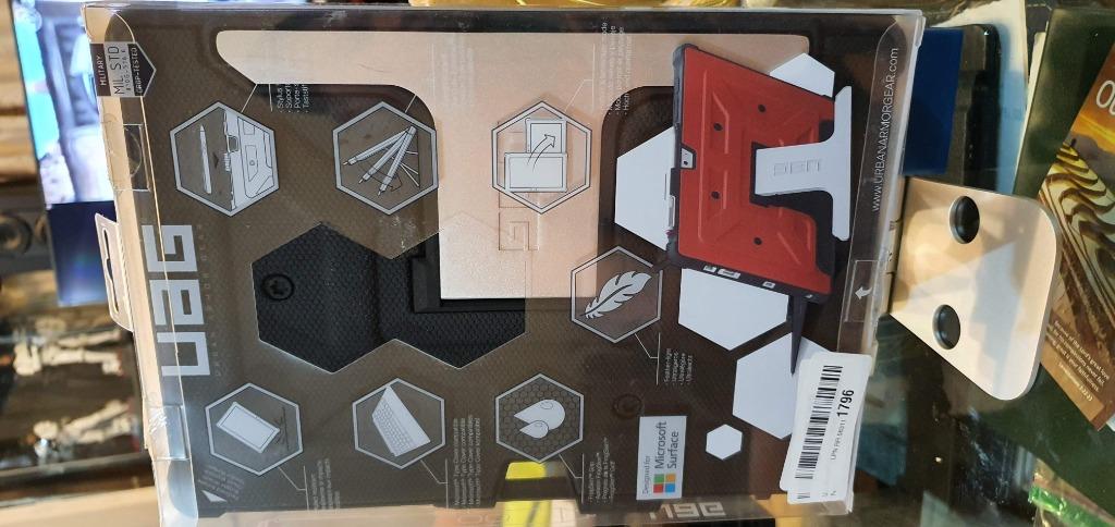 URBAN ARMOR GEAR (UAG) Microsoft Surface 3 Rugged [Black] Military Drop Tested Case (Category: Cases & Sleeves) located in Mandaluyong City. Submitted by jrd_19 (Listing ID 1006416317, Image 3). Description: Brand New Authentic URBAN ARMOR GEAR (UAG) Microsoft Surface 3 Rugged [Black] Military Drop Tested Case - Designed for Microsoft Surface 3 (Not compatible with Microsoft Surface Pro 3) - Compatible with Microsoft Type Cover keyboard and multi