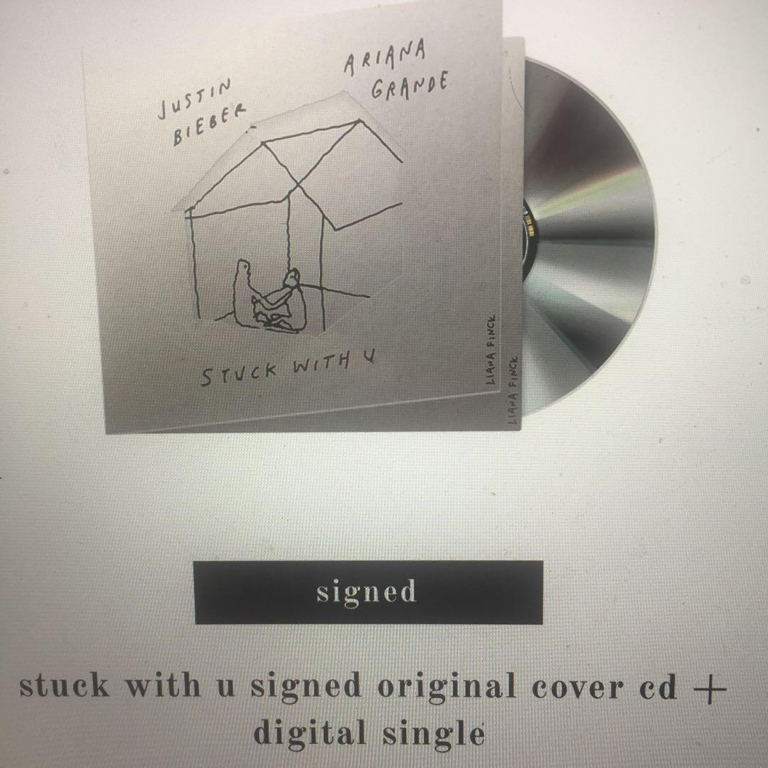Us Exclusive Signed Justin Bieber And Ariana Grande Stuck With U Cd Hobbies Toys Music Media Vinyls On Carousell Us Exclusive Signed Justin Bieber And Ariana Grande Stuck With U Cd Hobbies Toys Music Media Vinyls On Carousell