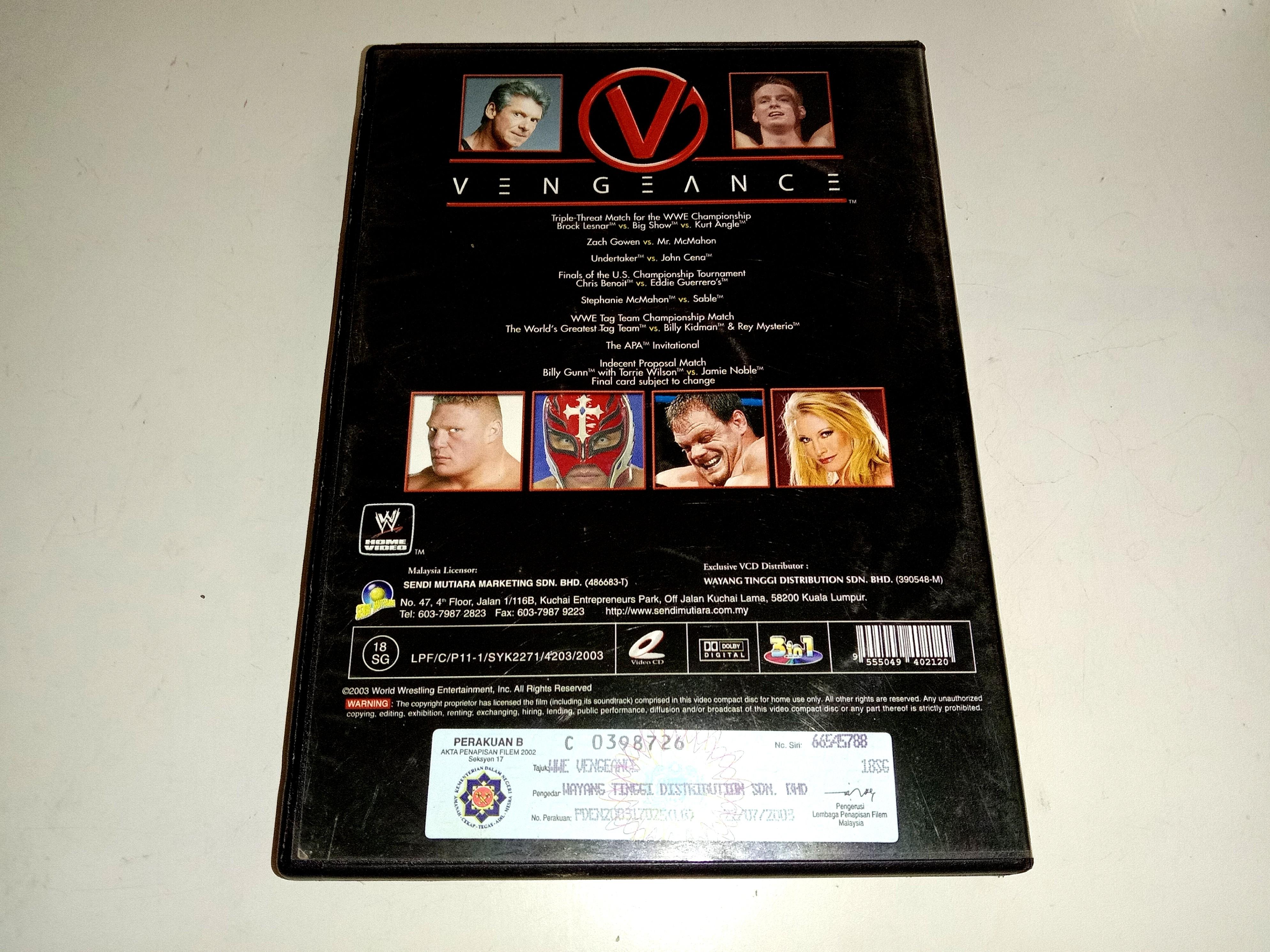 VCD WWE Vengeance