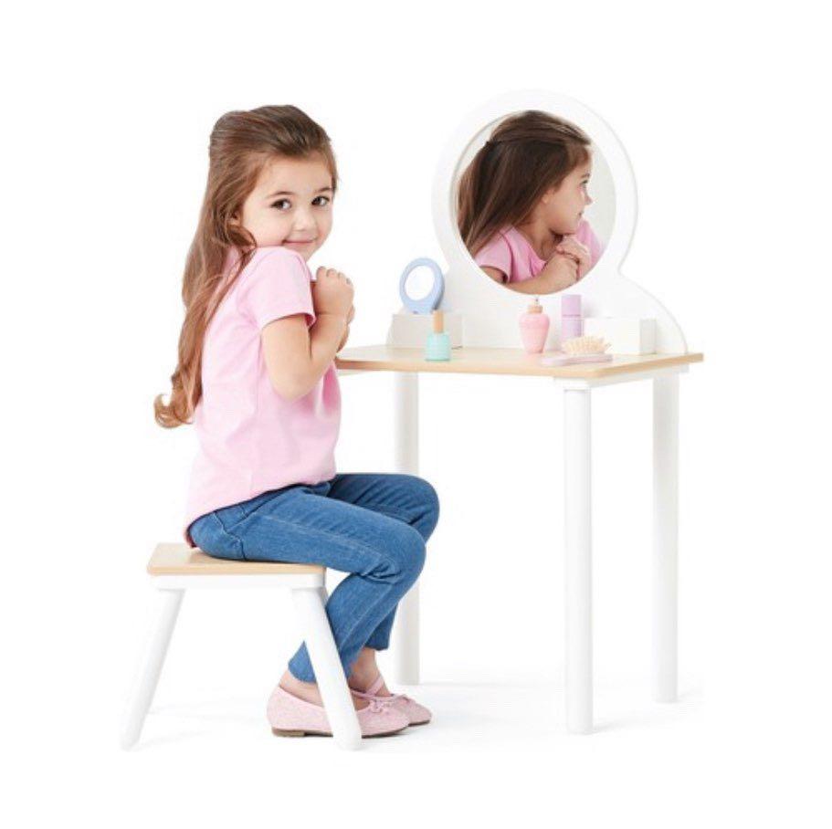 Wooden Vanity Set With Makeup And Accessories Pretend Toy For Baby Girls Babies Kids Toys Walkers On Carousell Shop ebay for great deals on kids vanity table. carousell