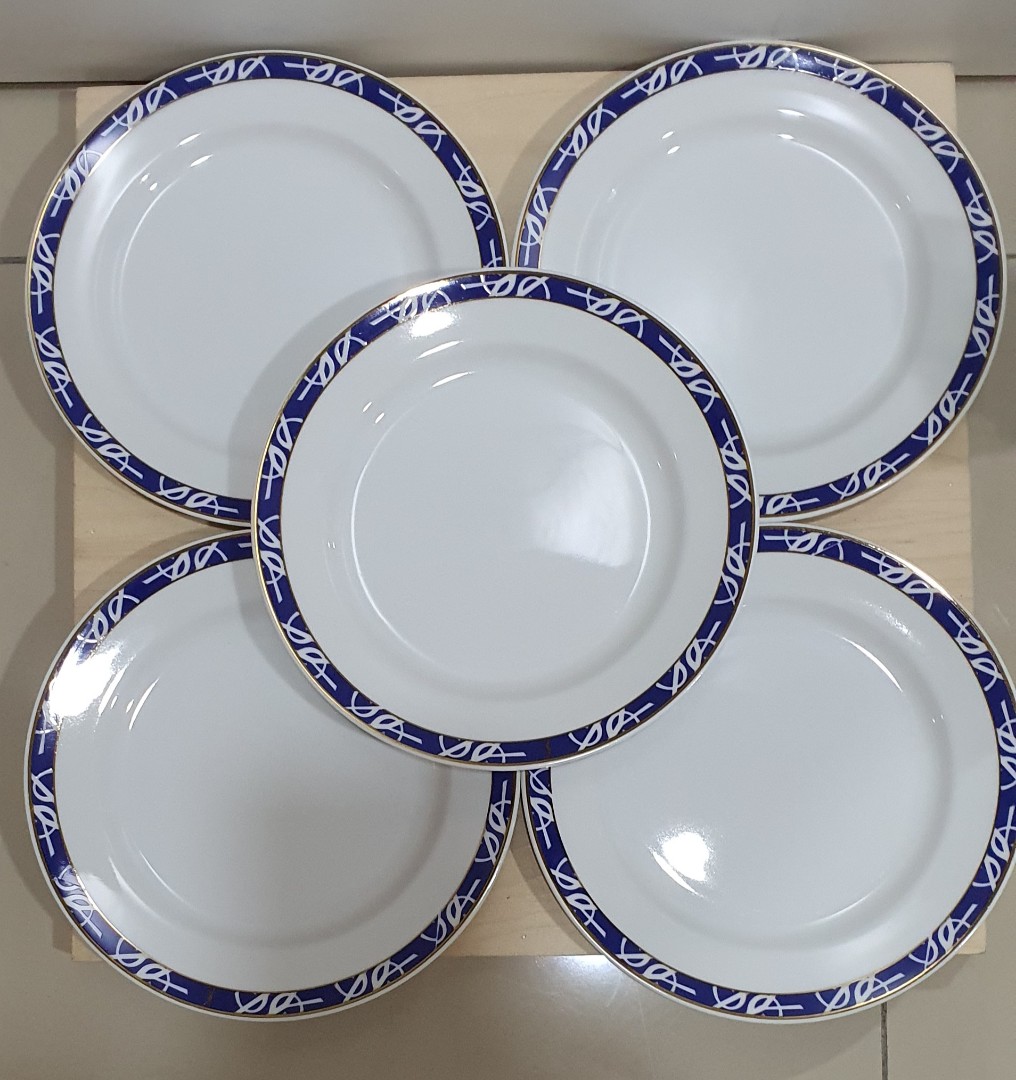 YSL plates set, Furniture & Home Living, Kitchenware & Tableware