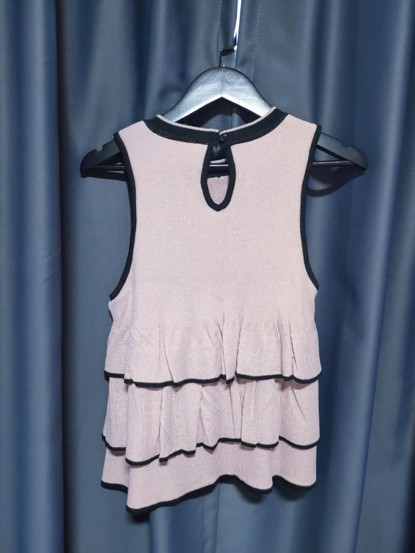 Zara Blush Pink Top, Women's Fashion, Tops, Blouses on Carousell