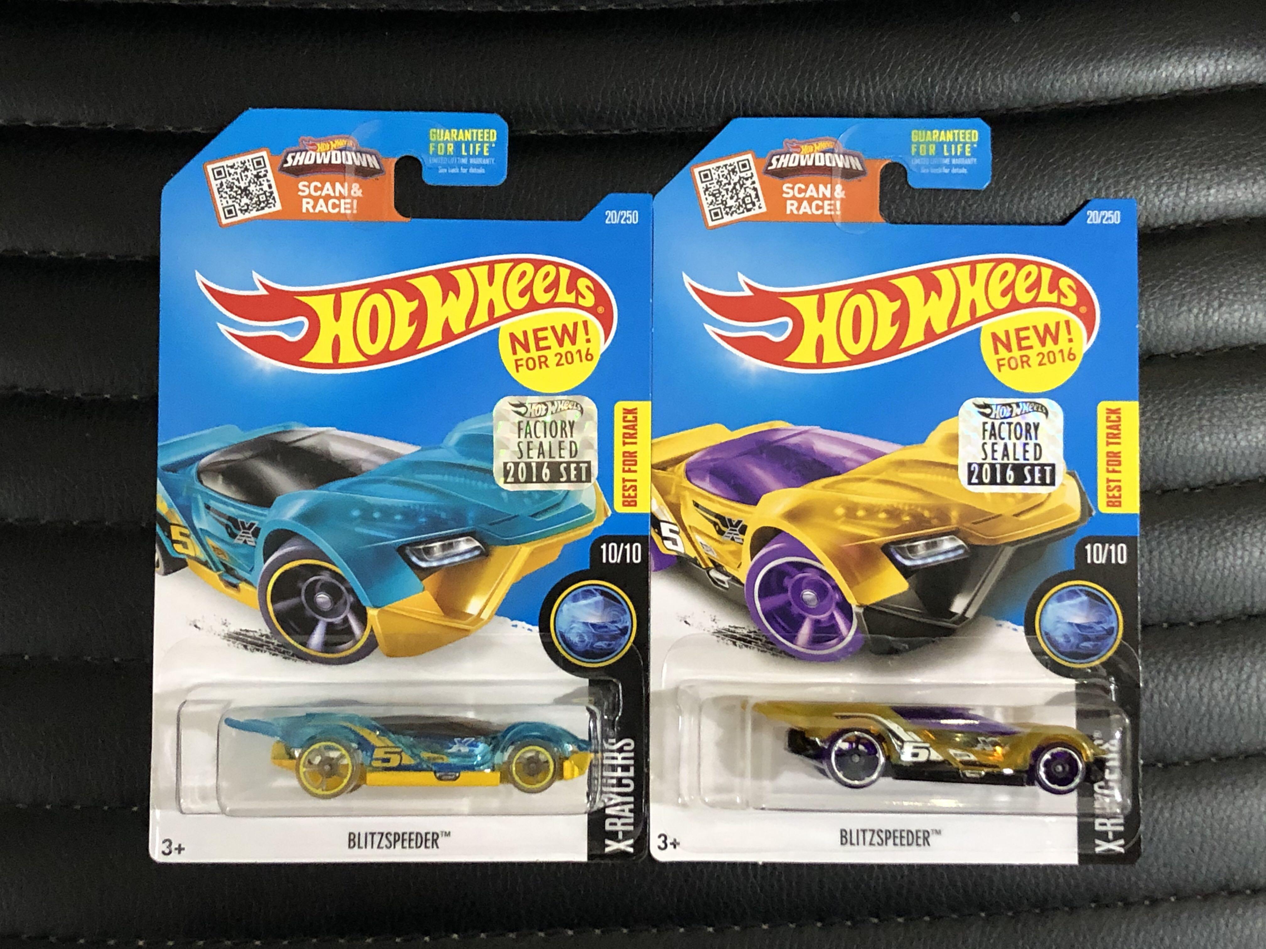 2016 FC Hot Wheels Blitz Speeder Pair, Hobbies Toys, Toys