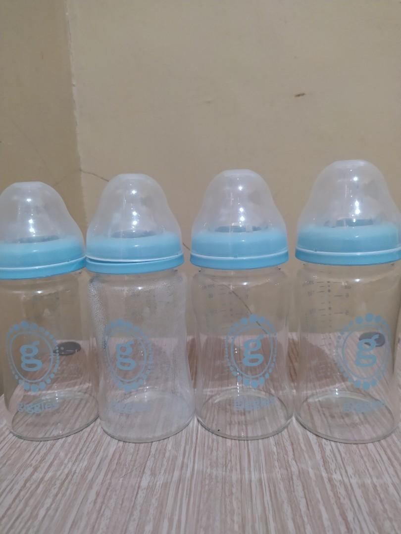 giggles glass feeding bottle
