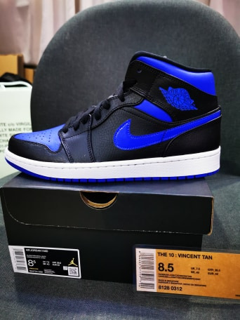 air jordan 1 mid royal blue