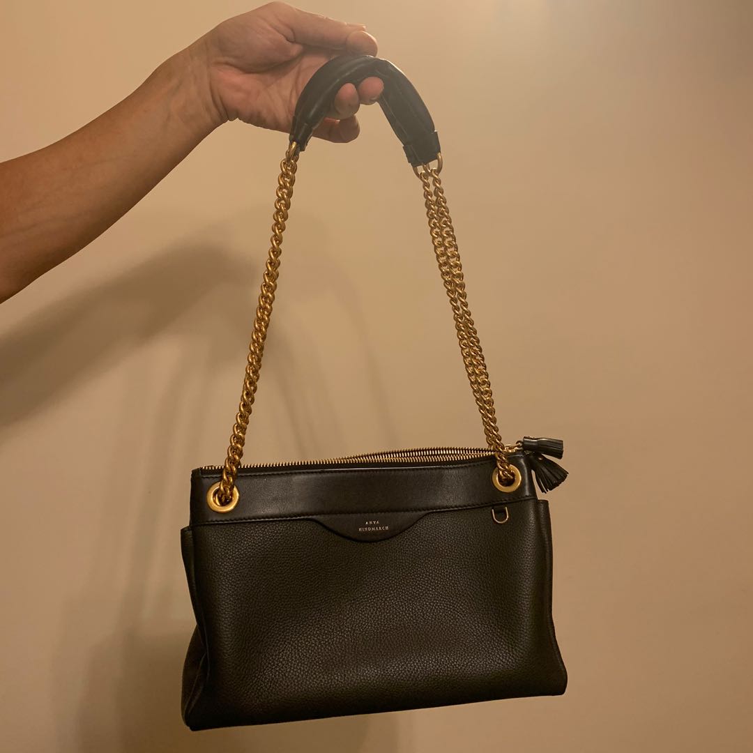 Anya Hindmarch double zip chain bag, 女裝, 手袋及銀包, 手拿包 ...