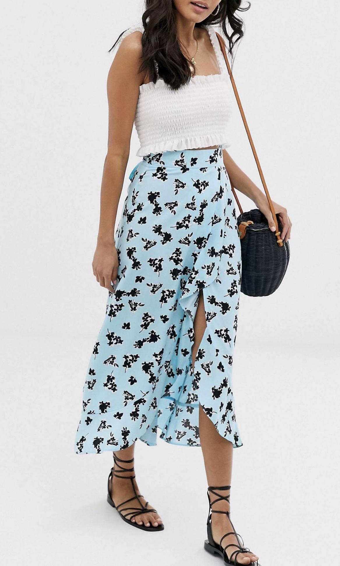 wrap maxi skirt uk