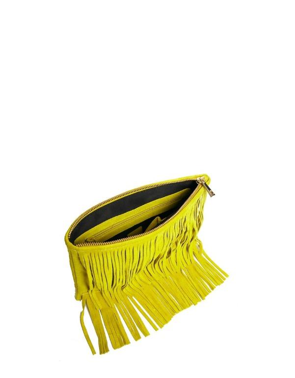 Mustard clutch bag asos hot sale