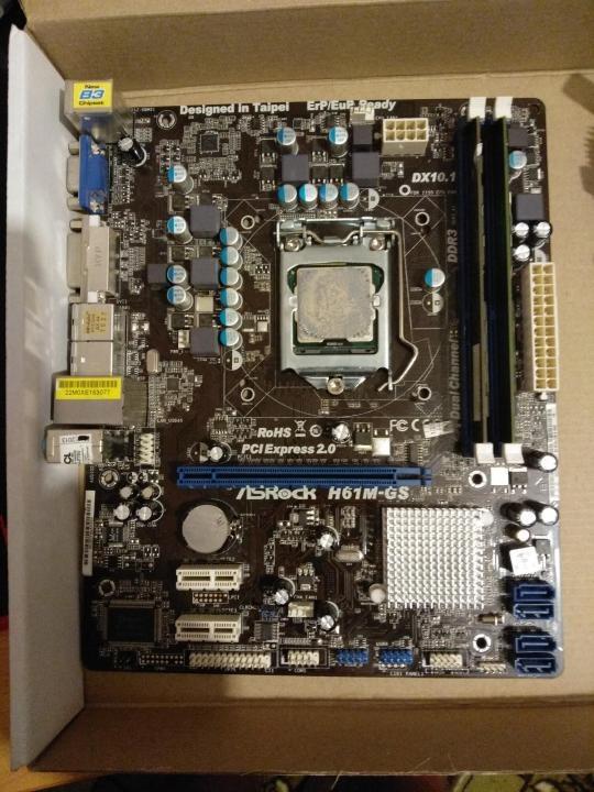 Asrock H61M GS intel1155 motherboard Computers Tech Parts