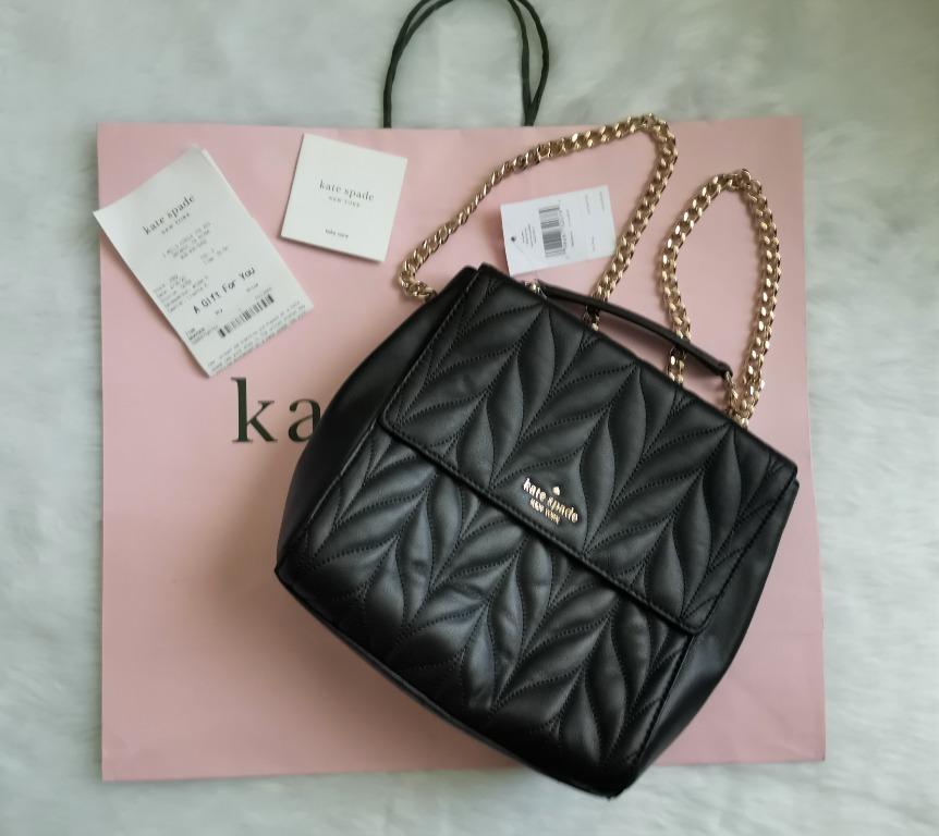 Authentic Kate Spade Briar Lane Quilted Brayden Backpack Black