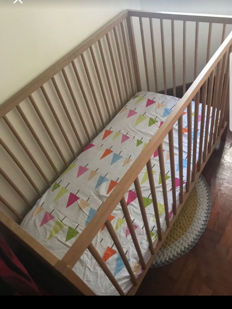 Baby Cot and Change table, Free Items on Carousell