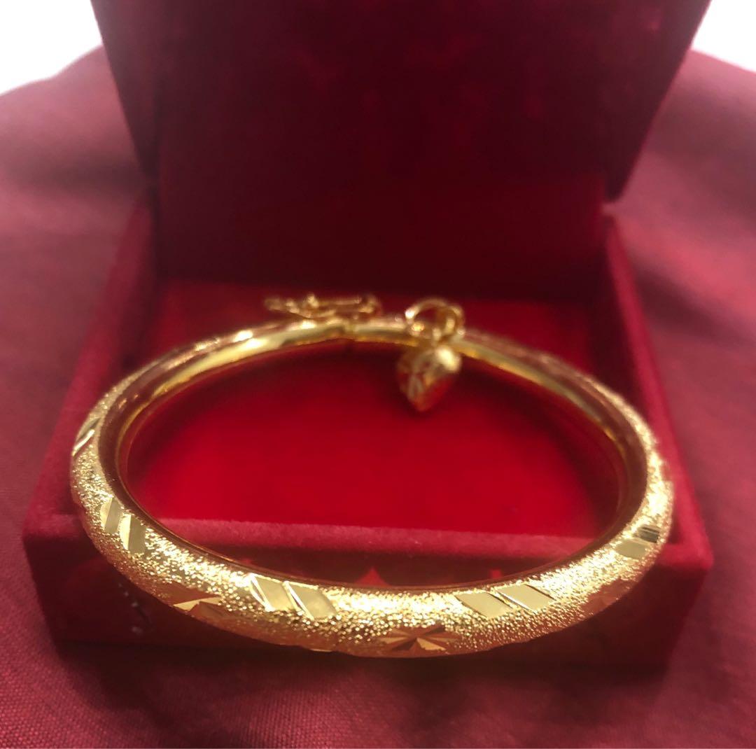 Baby Gold Bangle solid B11 Babies Kids Babies Kids Fashion