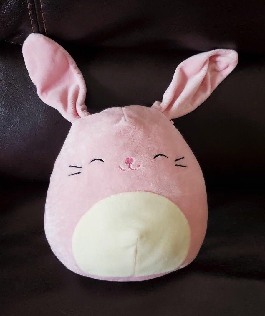 pink bunny plushie