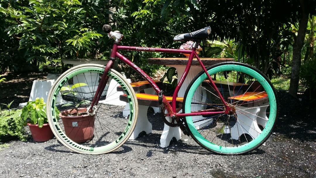 Basikal cheap fixie rm200