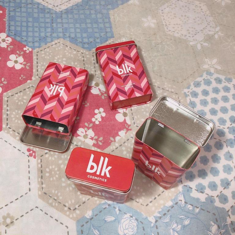 BLK Tin Can Container (Category: Face Care) located in Manila. Submitted by ecolutionph (Listing ID 1006628921, Image 2). Description: BLK Tin Can Container - 100% Authentic - Brand: BLK - Condition: New, Never been used - No scratches, dents & discoloration - Size: 2.3 inches x 3.6 inches x 1.1 inches - Reason for Selling: I don't need it/ Decluttering - Sold per piece - Actual item & photo.