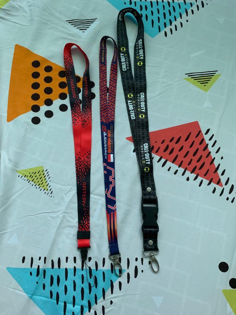 Call of duty lanyard + F1 lanyard +Artery lanyard, Luxury, Accessories on Carousell