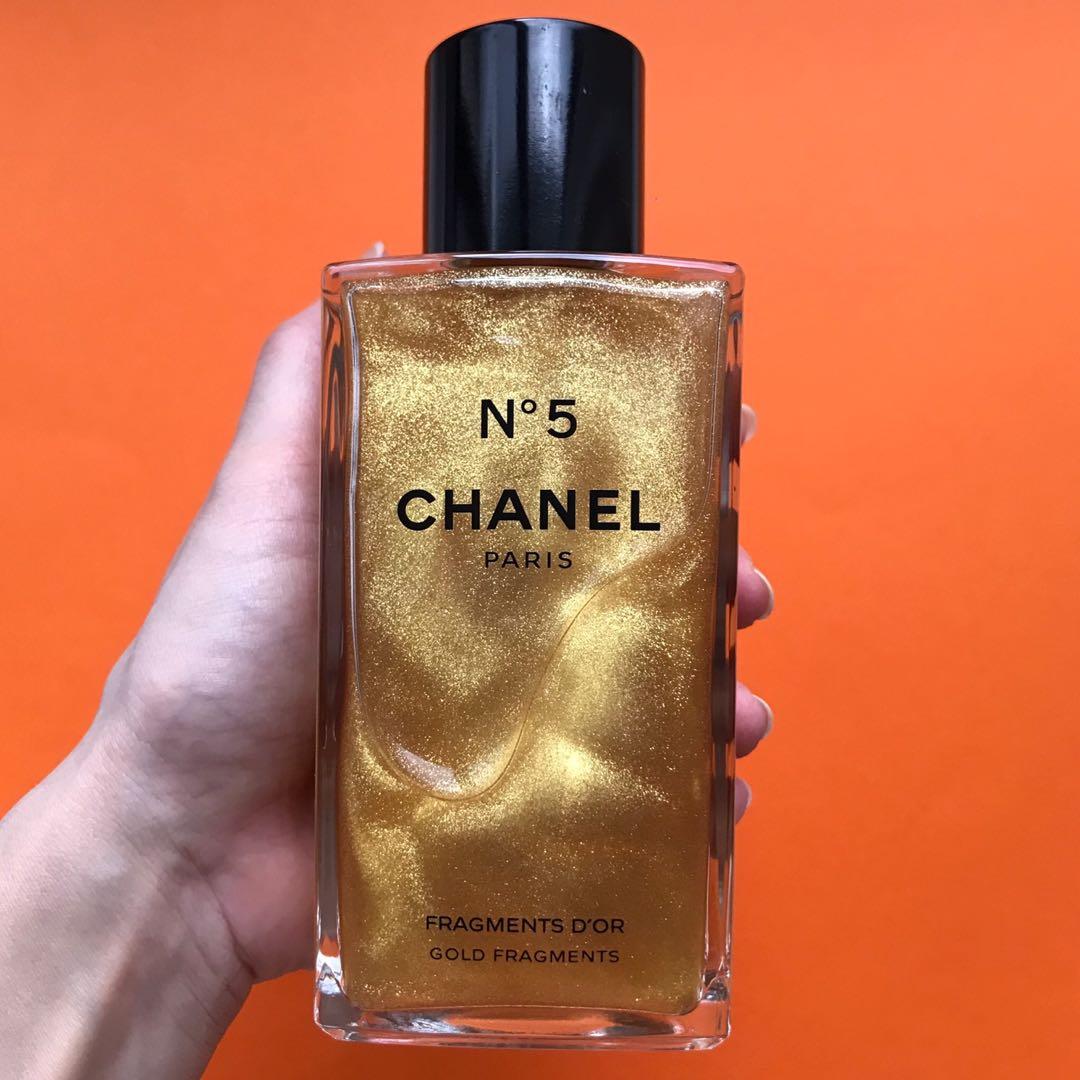 Chanel n°5 gold fragments sparkling body gel